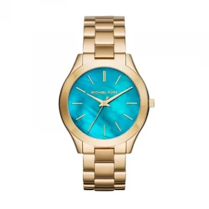 Michael Kors Slim Runway Blue MOP Dial Ladies Watch
